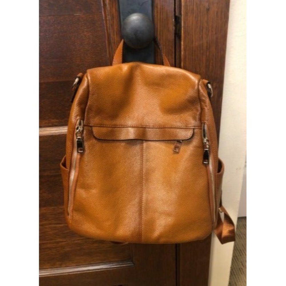 Women's Anti-Theft Backpack Purse Genuine Leather Shoulder Bag